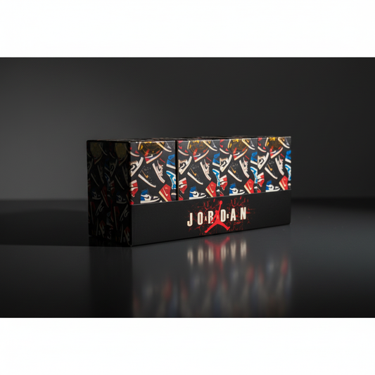 Jordan Mystery Box -2 Matching 3D Mini Sneaker Keychains + Mini Shoebox